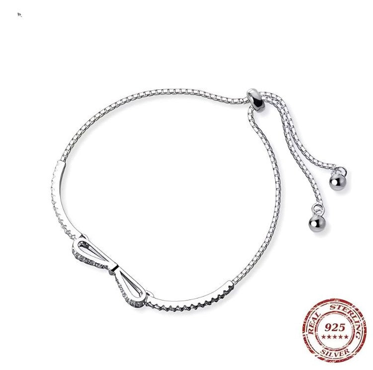 The IceBoyDC Radiant Clear CZ Bowtie Bracelet