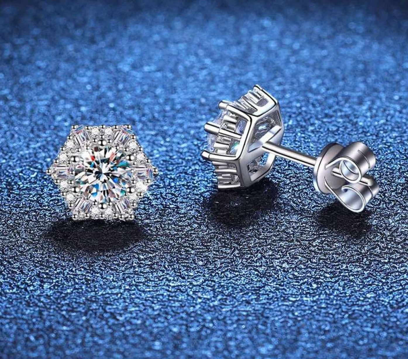 The IceBoyDC Vintage Star Moissanite Studs