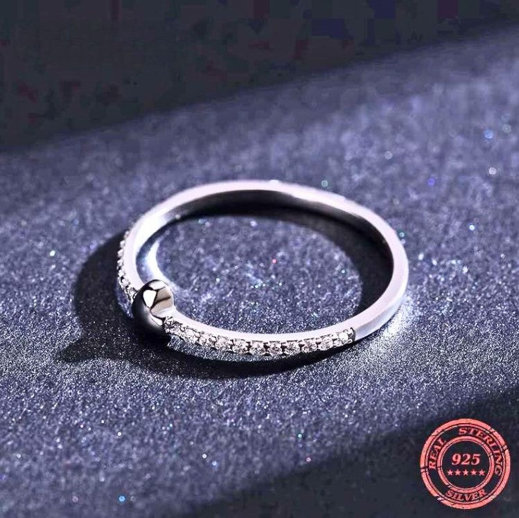 The Minimalist Dainty Heart Ring with CZ Accents