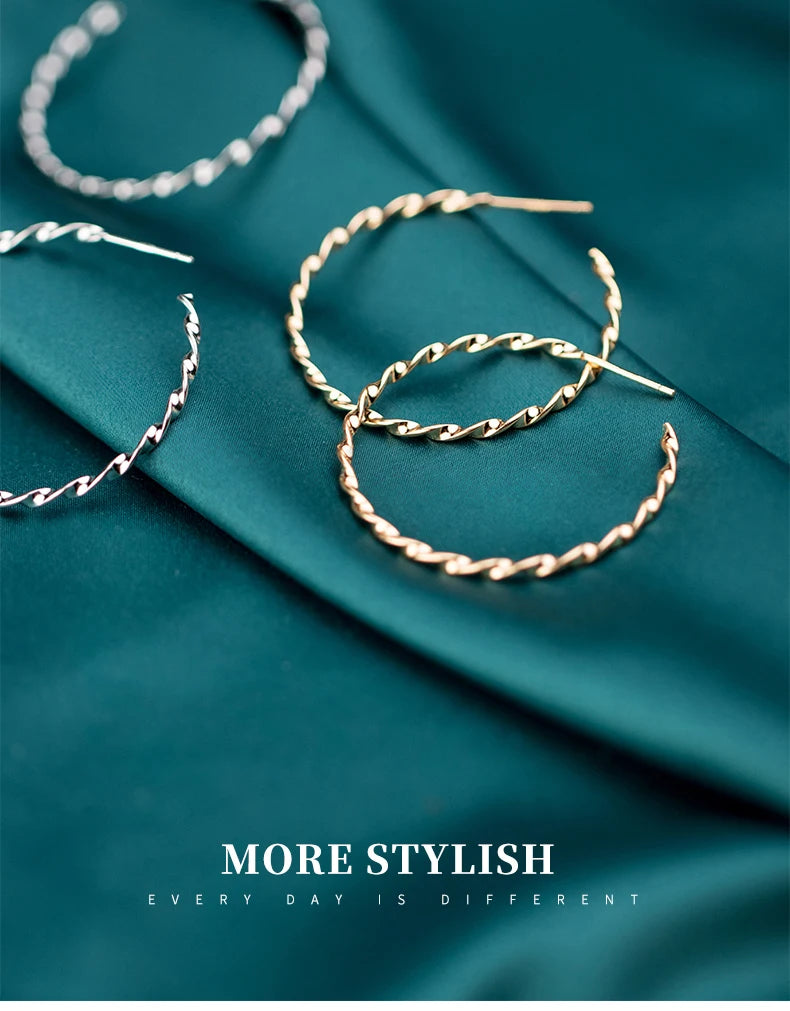 The IceBoyDC Twisted Hoop Earrings