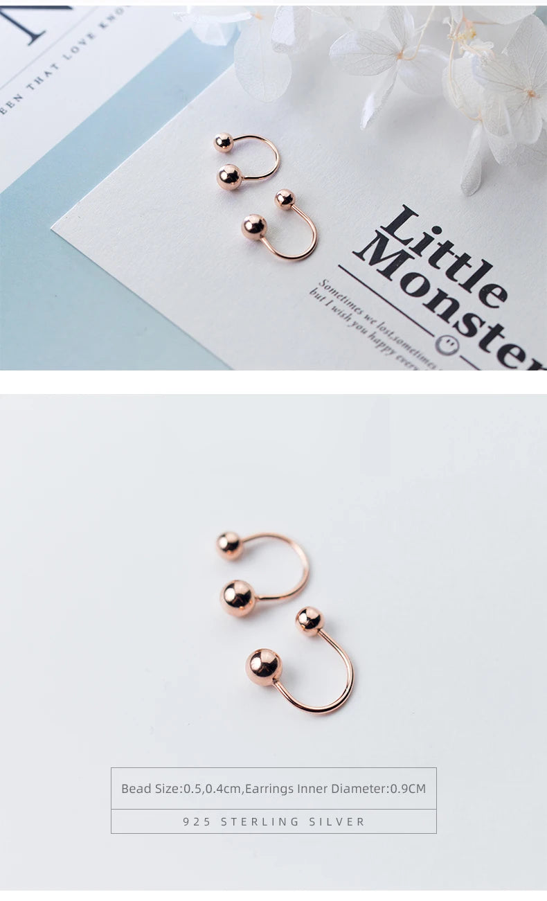 The Minimalist Rose Gold Clip Earrings