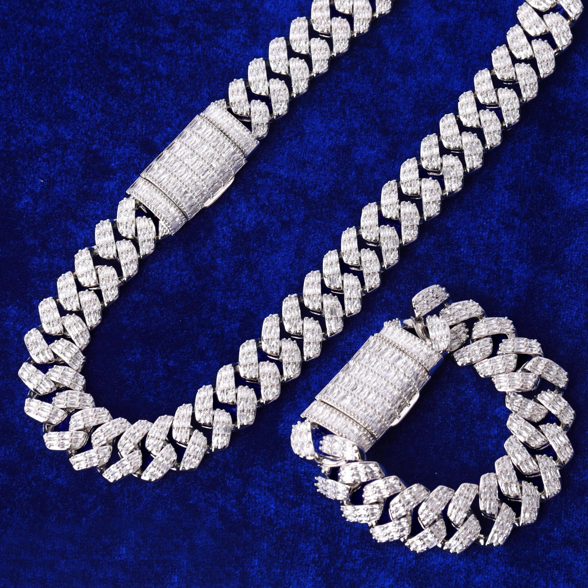 IceBoyDC: ✨ Men's Cuban Link Chain Set (Gold or Silver Plated) Necklace & Bracelet