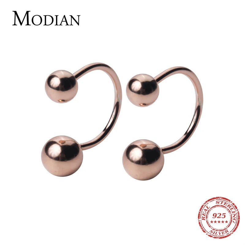 The Minimalist Rose Gold Clip Earrings