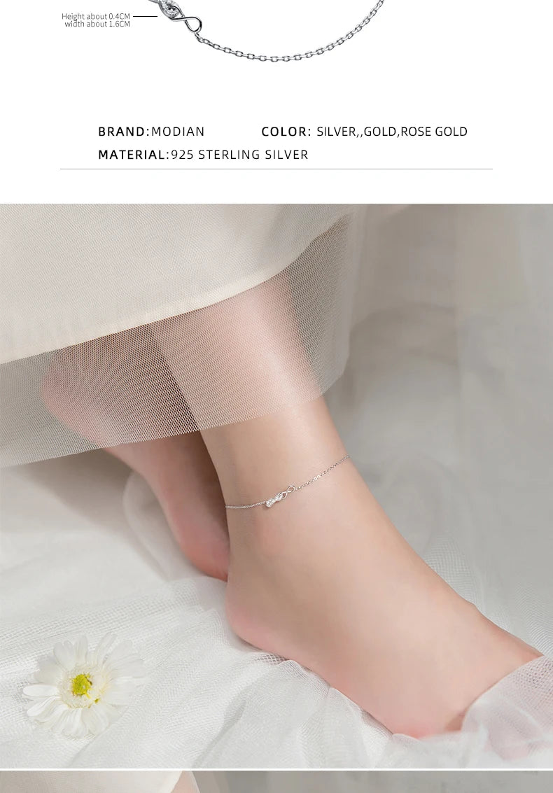 The IceBoyDC CZ Bow Anklet