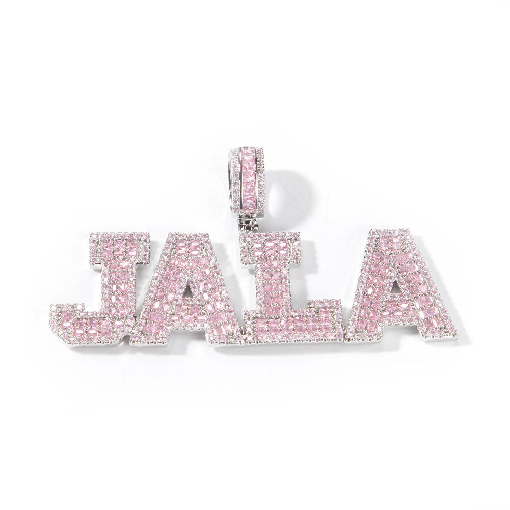 IceBoyDC Personalized Necklace | Pink Heart Chain