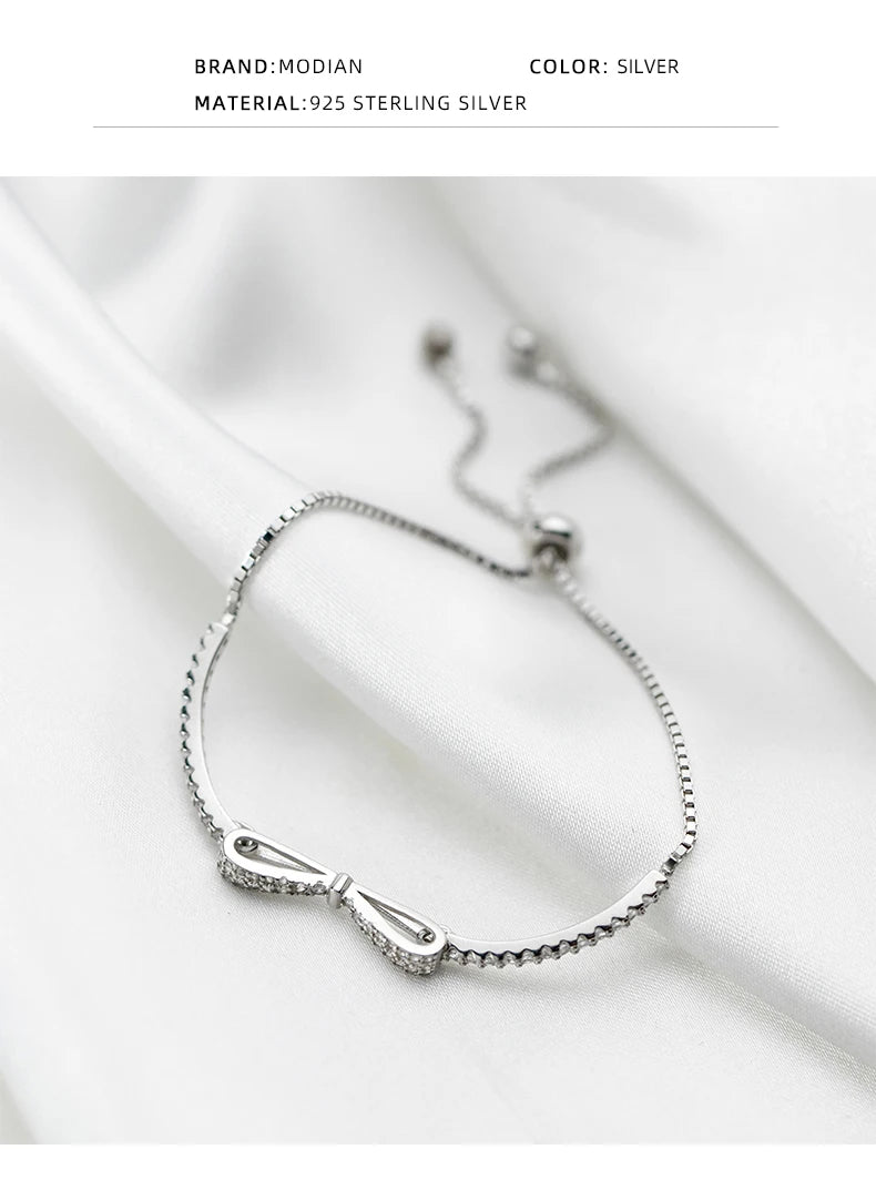 The IceBoyDC Radiant Clear CZ Bowtie Bracelet