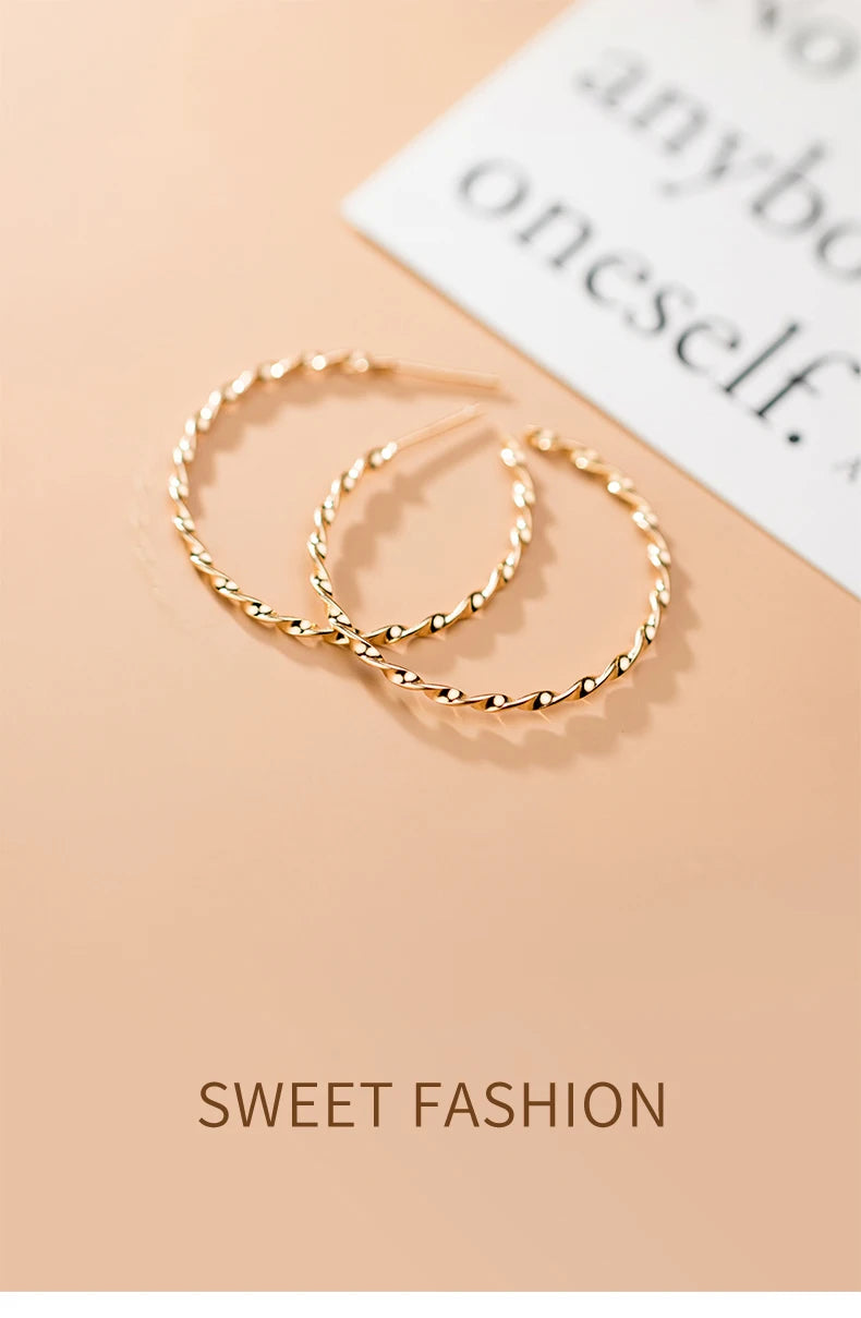 The IceBoyDC Twisted Hoop Earrings