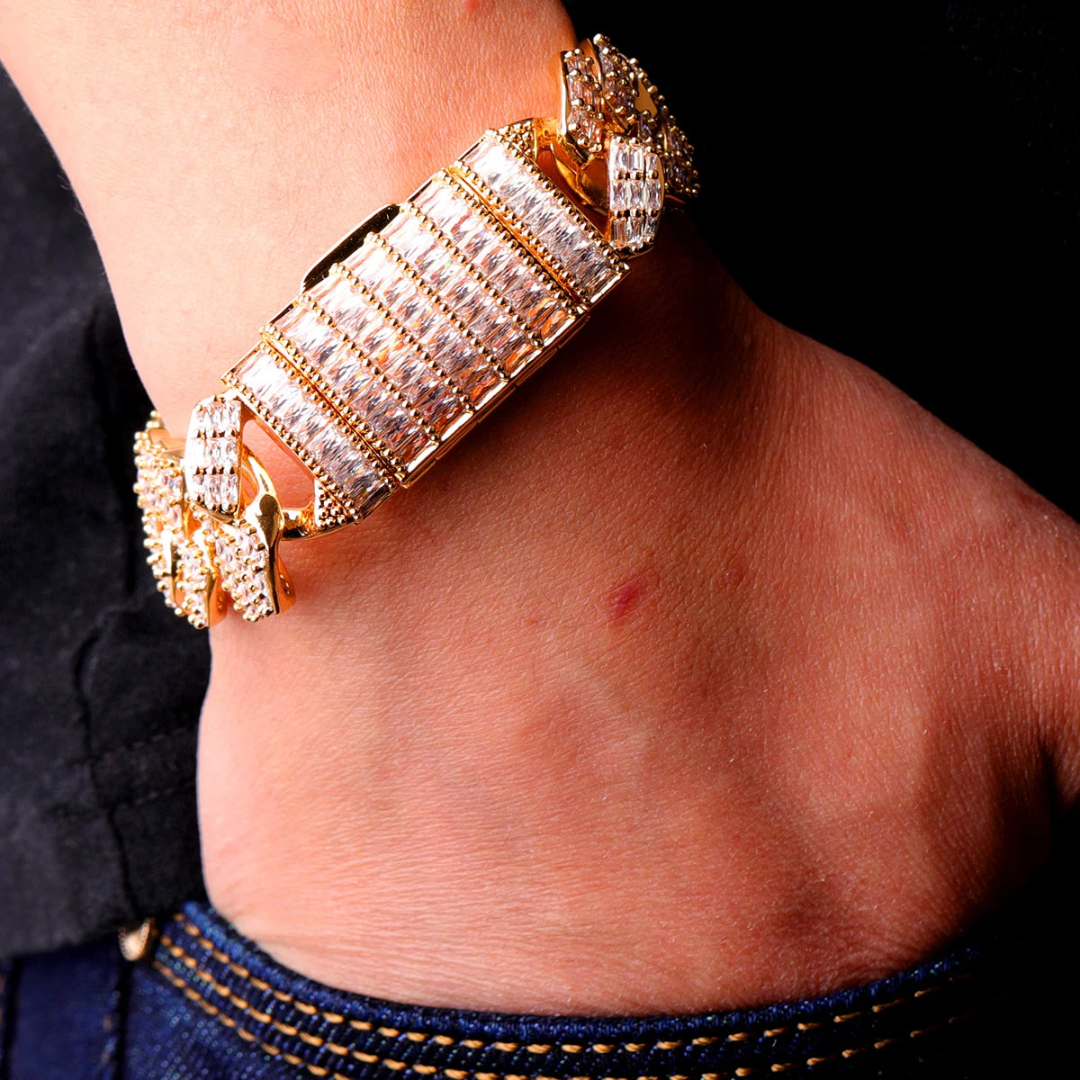 IceBoyDC: ✨ Men's Cuban Link Chain Set (Gold or Silver Plated) Necklace & Bracelet