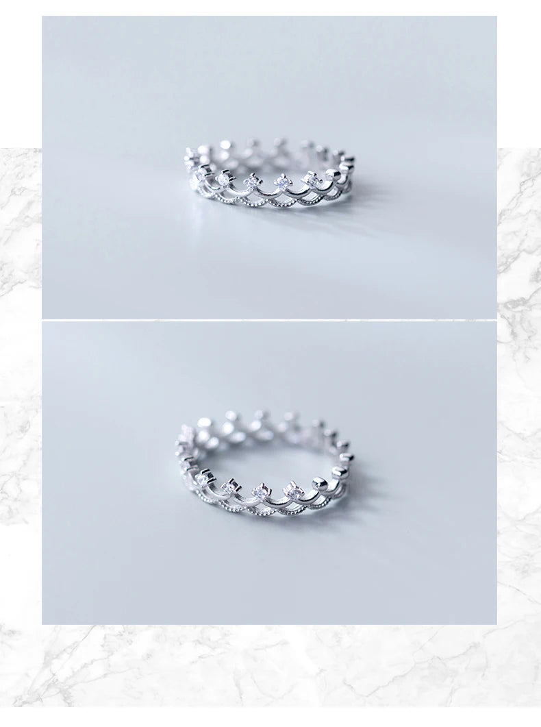 The IceBoyDC Small Crown Minimalist Ring