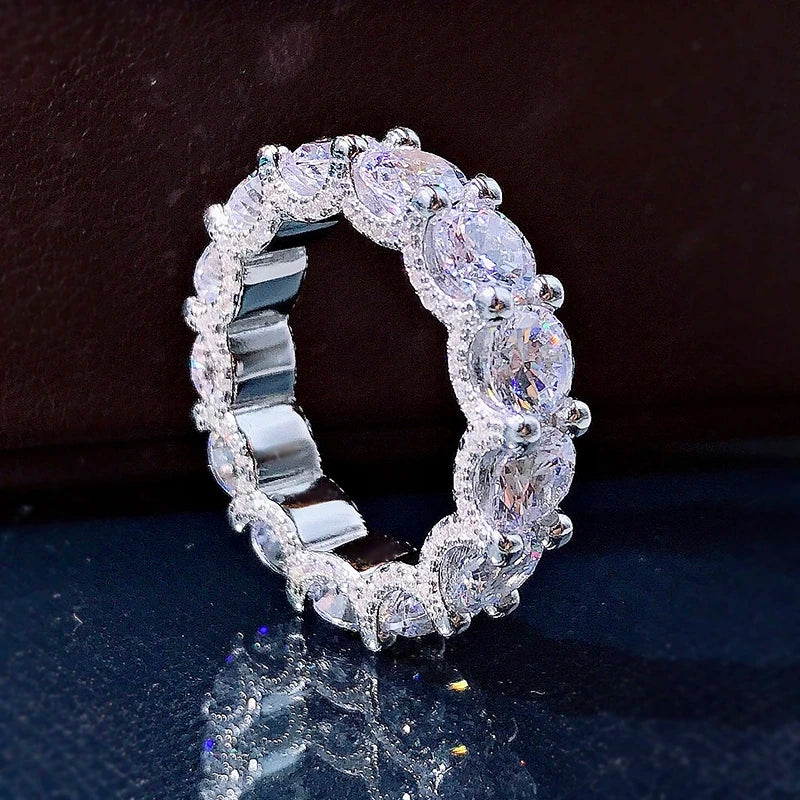 IceBoyDC Clear CZ Eternity Ring