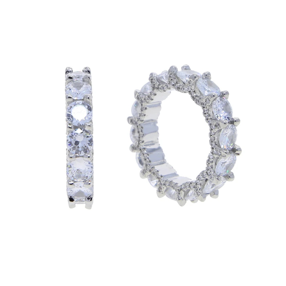 IceBoyDC Clear CZ Eternity Ring