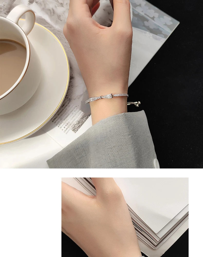The IceBoyDC Radiant Clear CZ Bowtie Bracelet