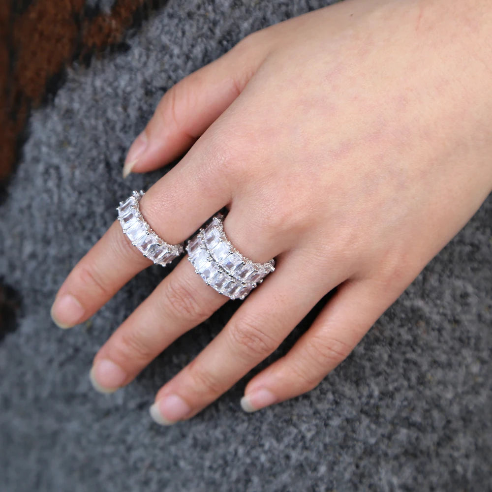 The Clear Emerald Cut Band