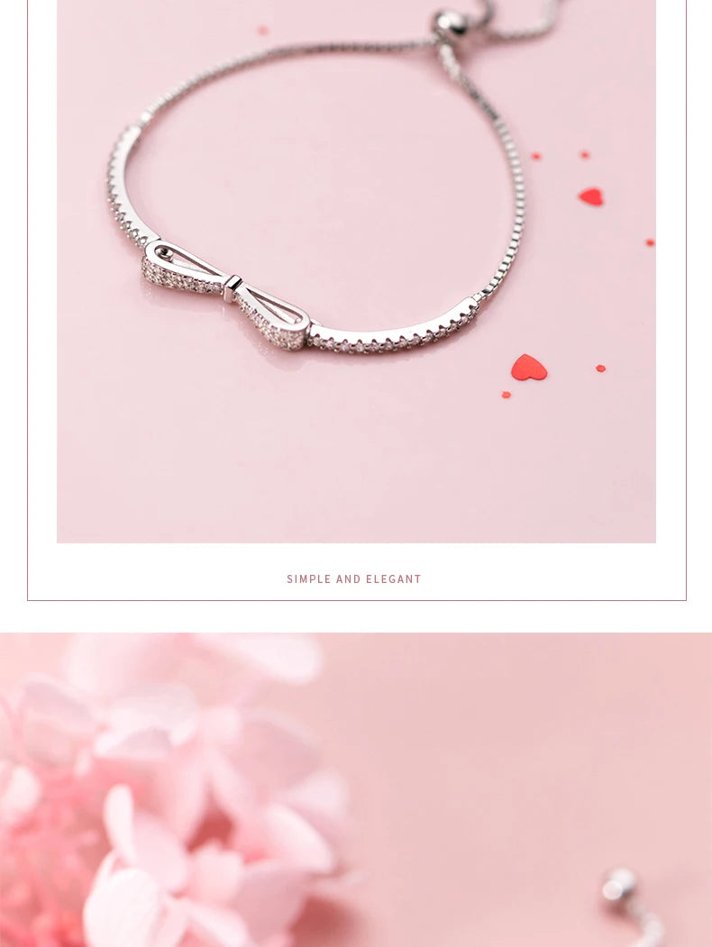 The IceBoyDC Radiant Clear CZ Bowtie Bracelet