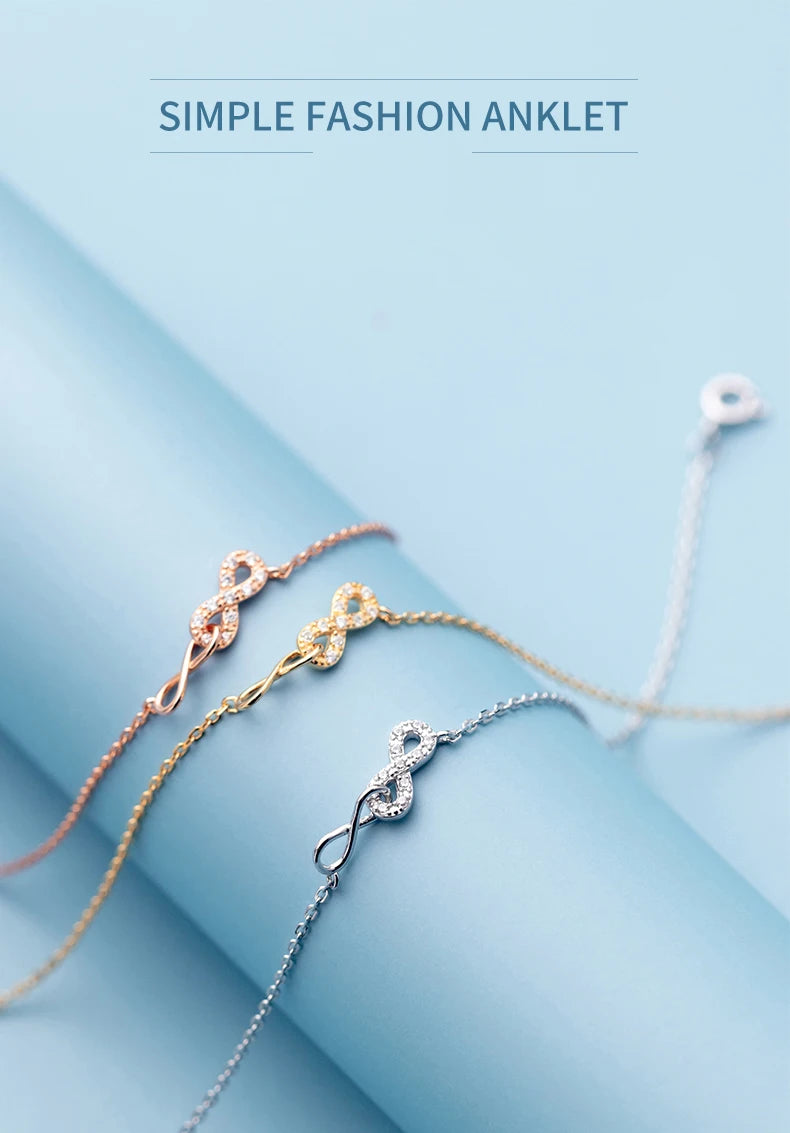 The IceBoyDC CZ Bow Anklet