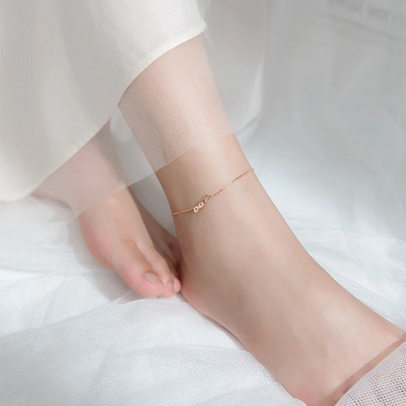 The IceBoyDC CZ Bow Anklet