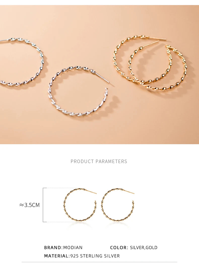 The IceBoyDC Twisted Hoop Earrings