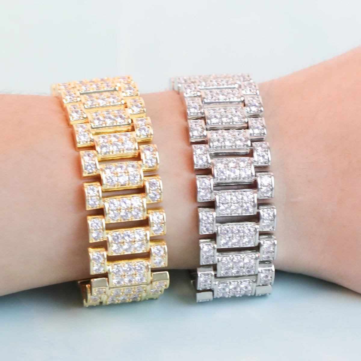 IceBoyDC Unisex CZ Iced Out Link Bracelet