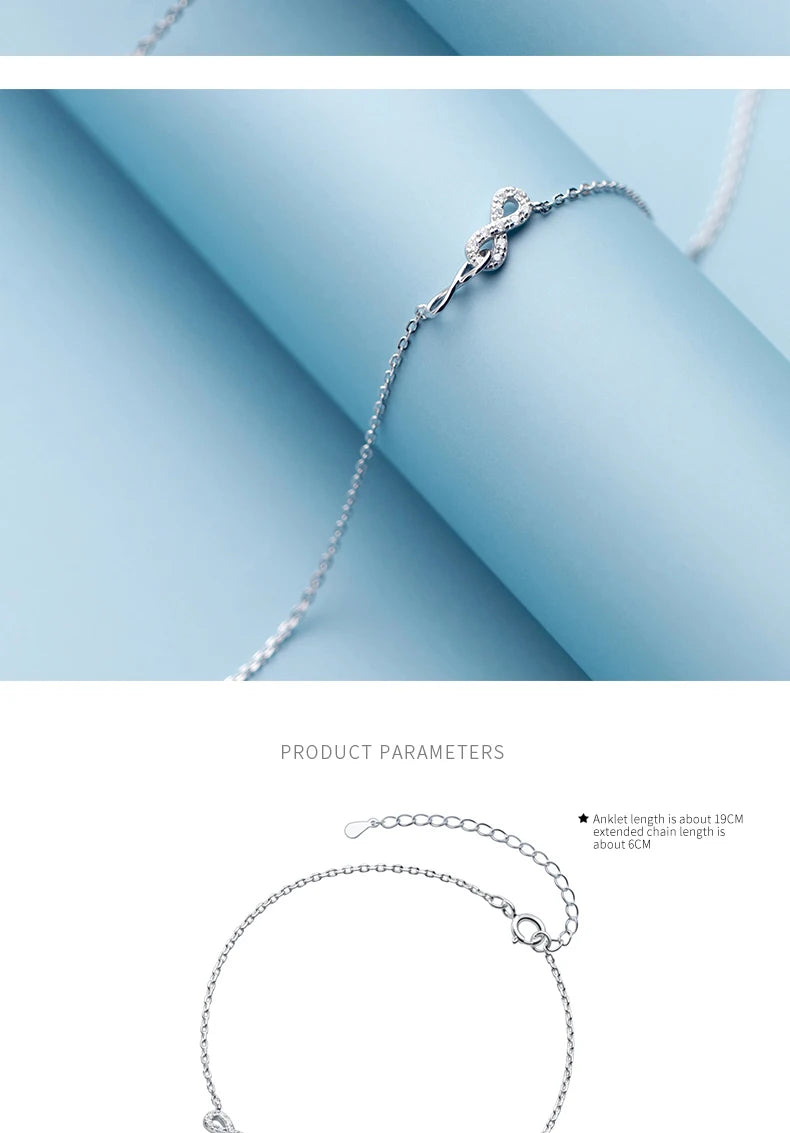 The IceBoyDC CZ Bow Anklet