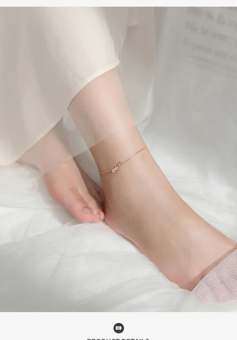 The IceBoyDC CZ Bow Anklet