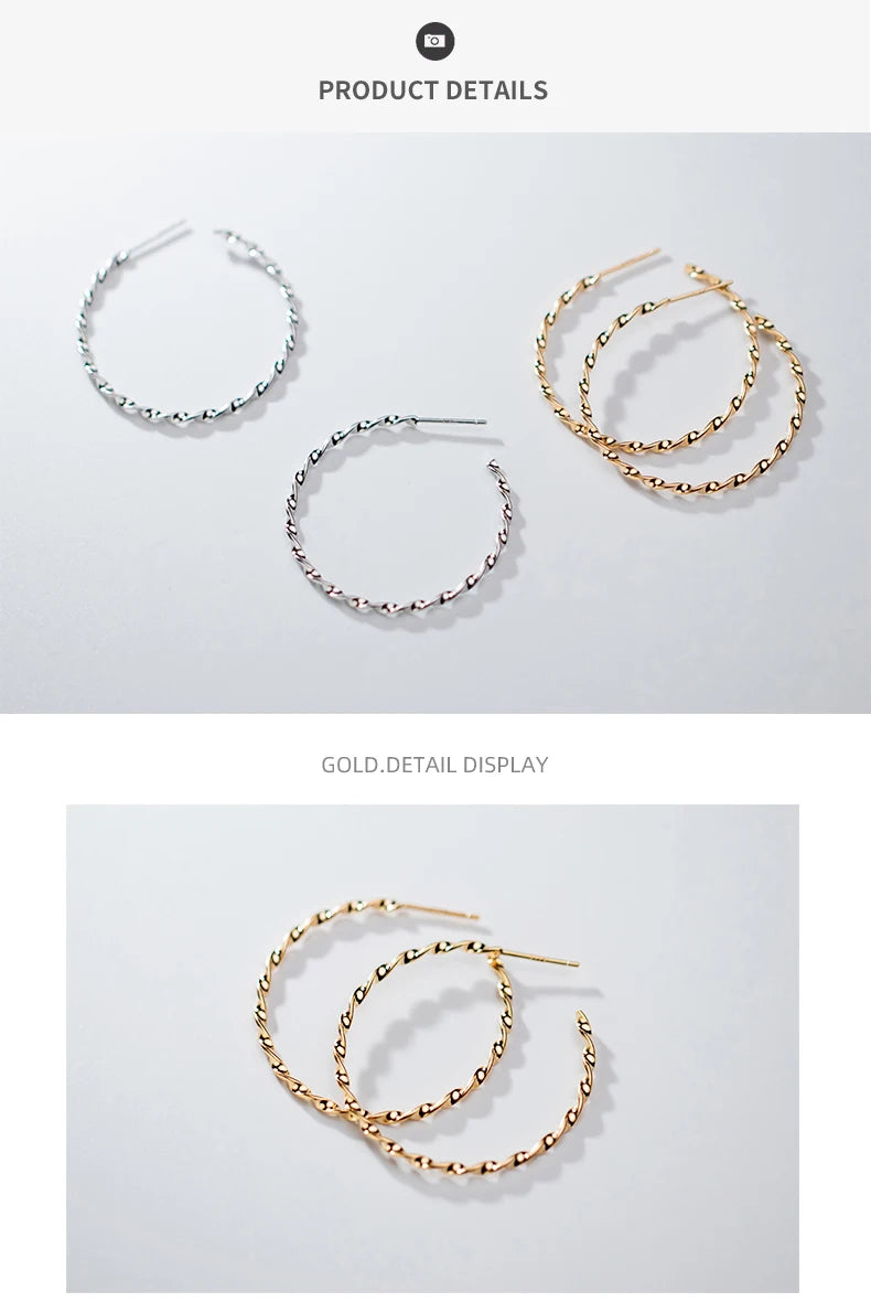 The IceBoyDC Twisted Hoop Earrings