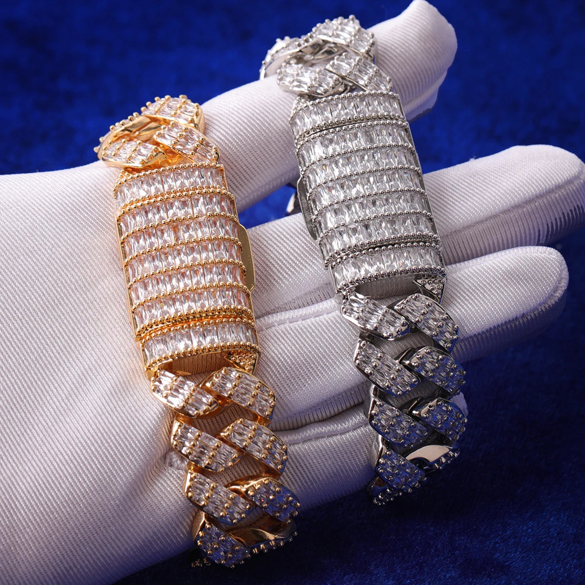 IceBoyDC: ✨ Men's Cuban Link Chain Set (Gold or Silver Plated) Necklace & Bracelet