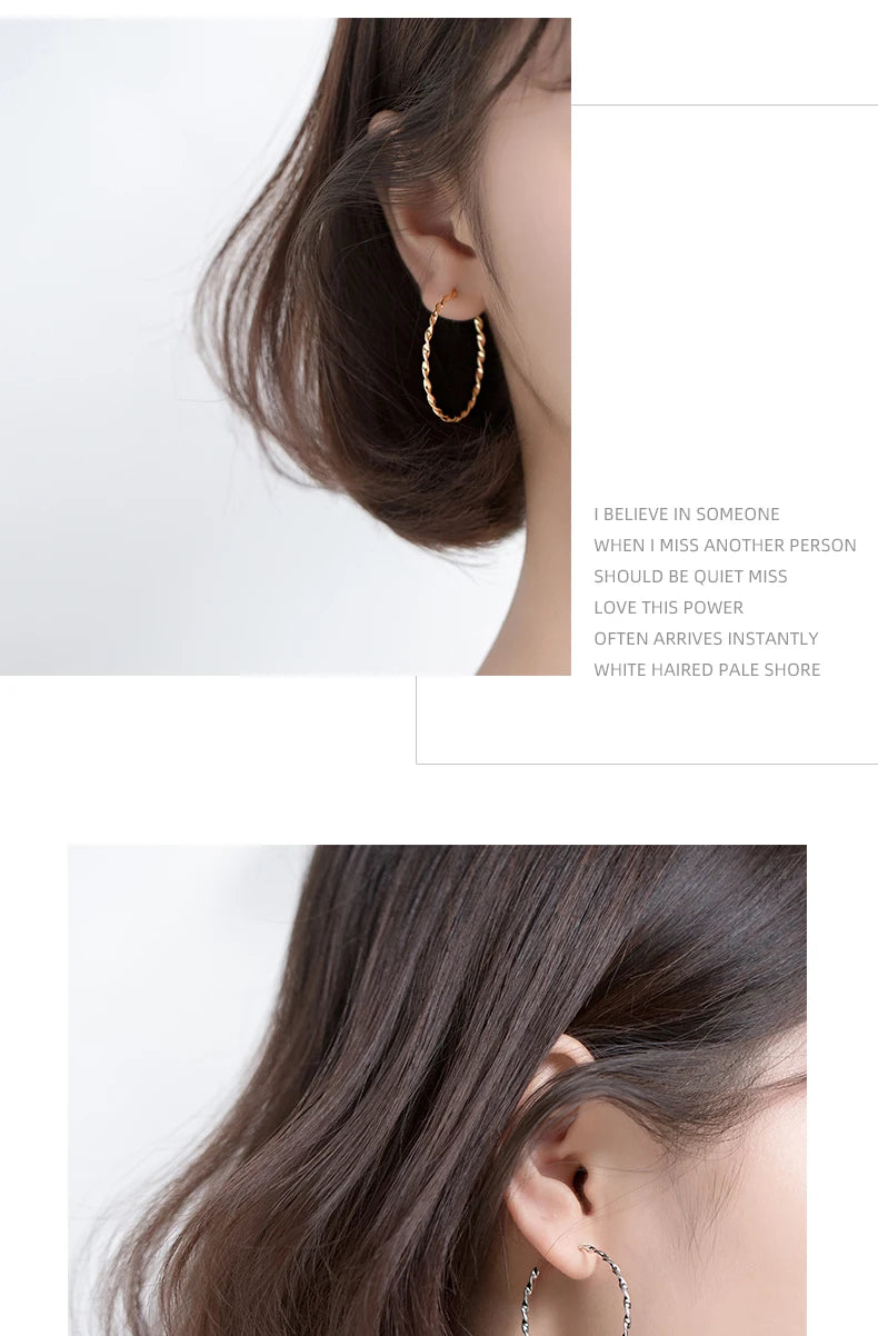 The IceBoyDC Twisted Hoop Earrings