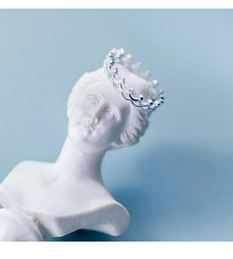 The IceBoyDC Small Crown Minimalist Ring