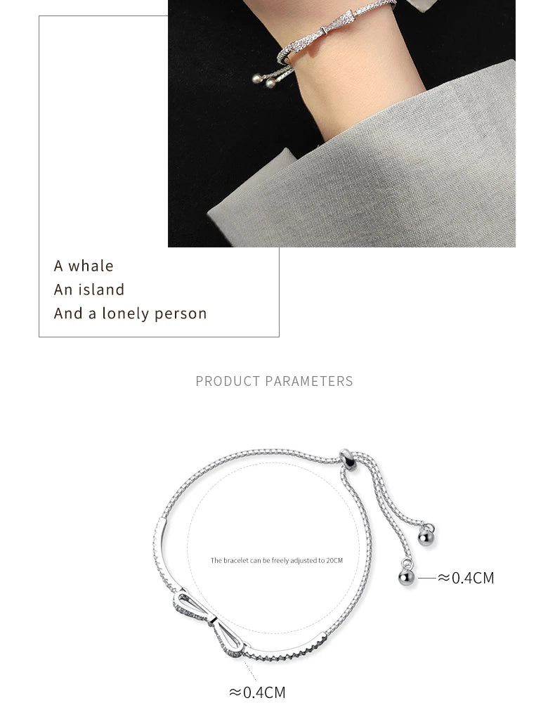 The IceBoyDC Radiant Clear CZ Bowtie Bracelet