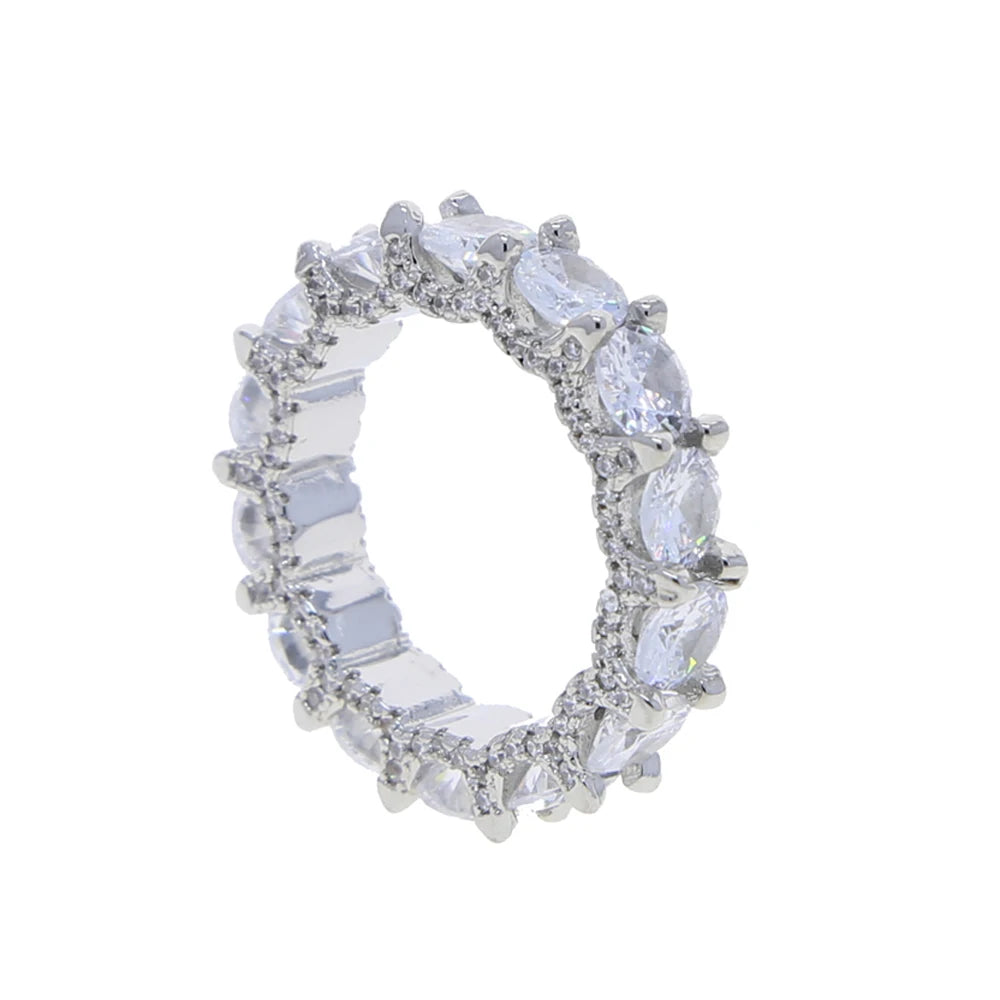 IceBoyDC Clear CZ Eternity Ring