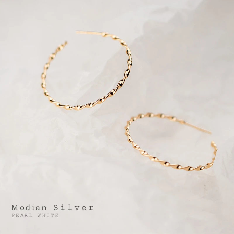 The IceBoyDC Twisted Hoop Earrings