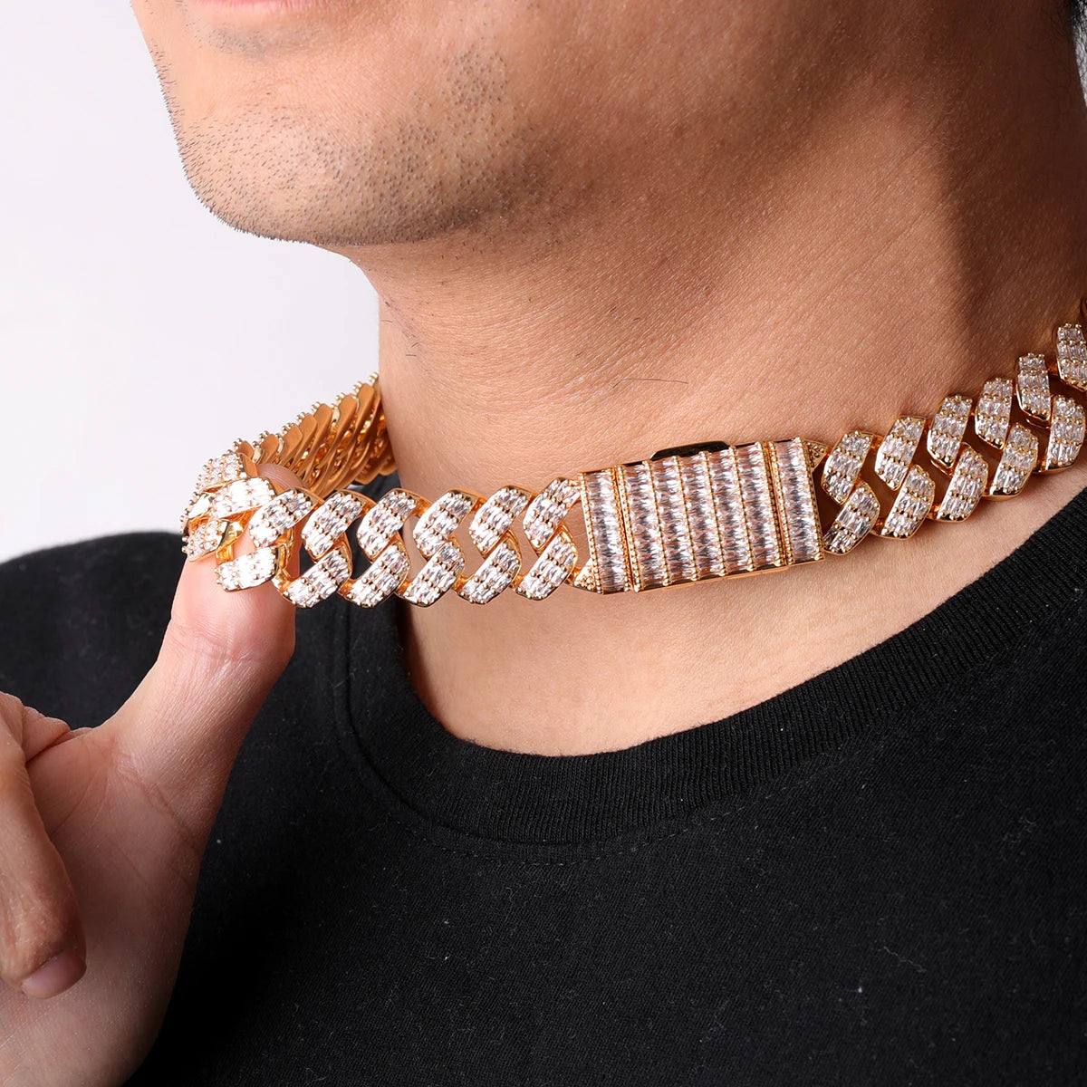 IceBoyDC: ✨ Men's Cuban Link Chain Set (Gold or Silver Plated) Necklace & Bracelet