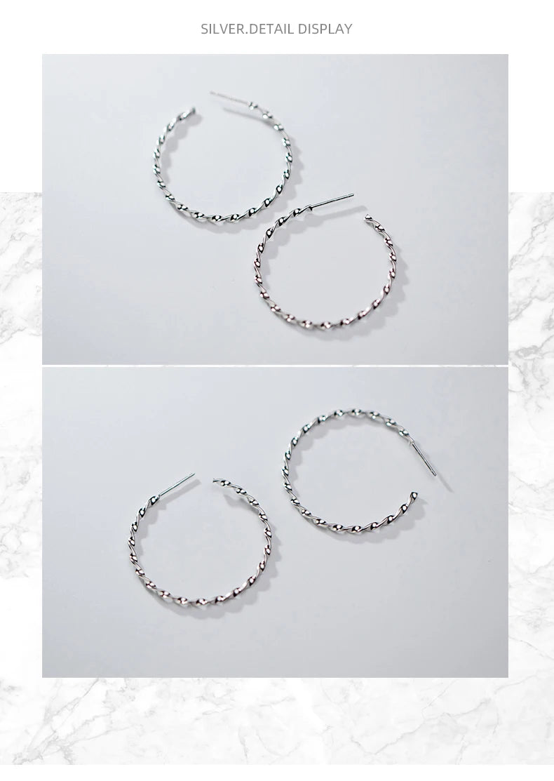 The IceBoyDC Twisted Hoop Earrings