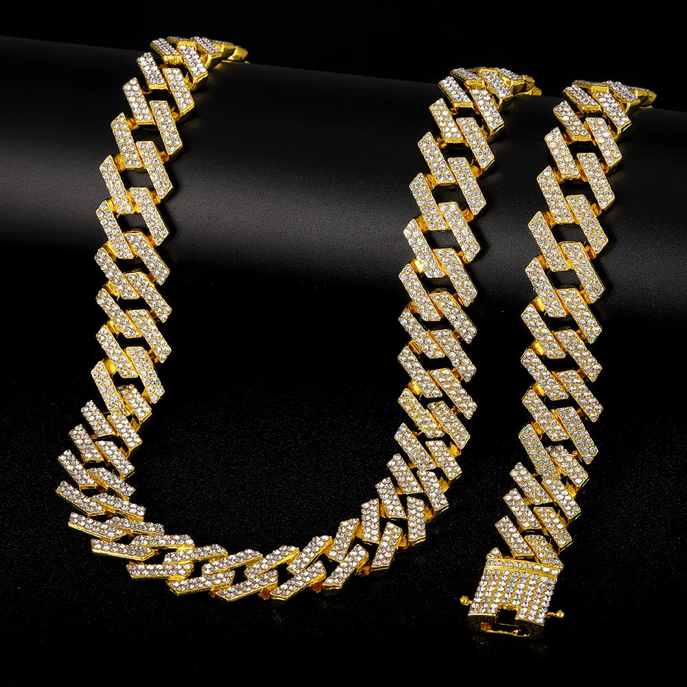 IceBoyDC: The 20mm Iced Drip - Cuban Link Chain Set