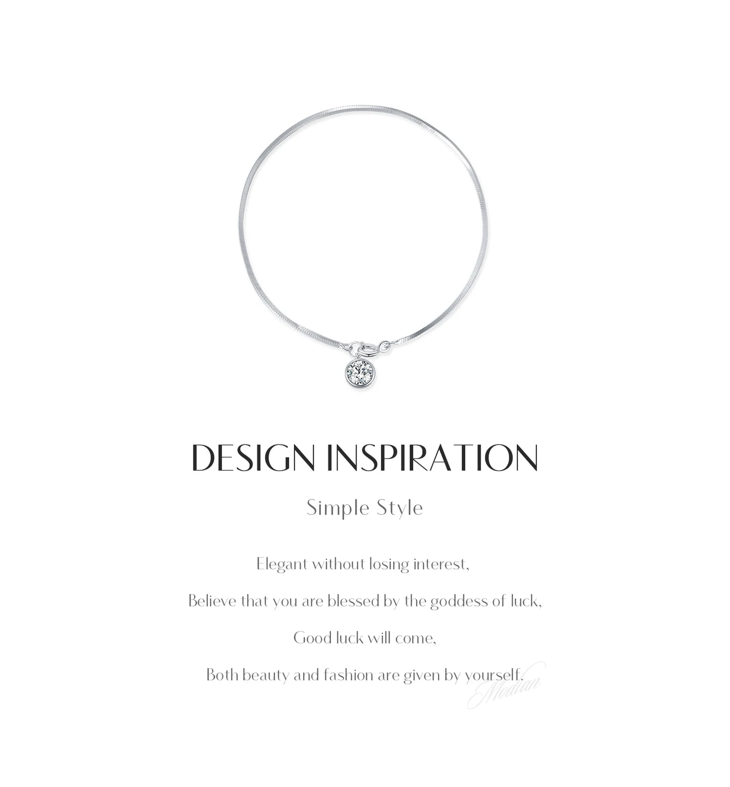 The IceBoyDC 925 Dainty Snake Bracelet w/ Dangling CZ