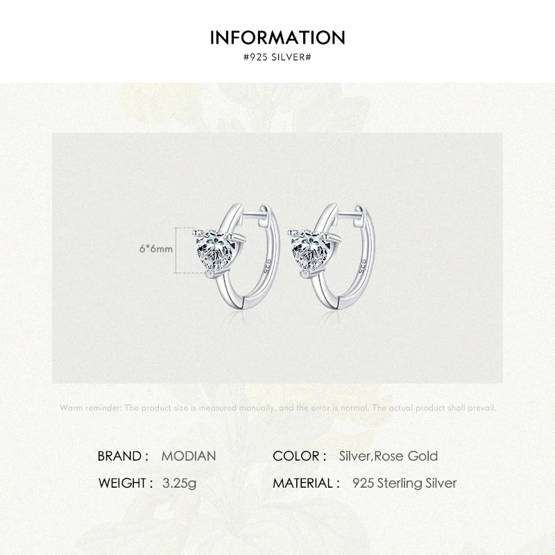 The IceBoyDC Romantic Heart Stud Hoops