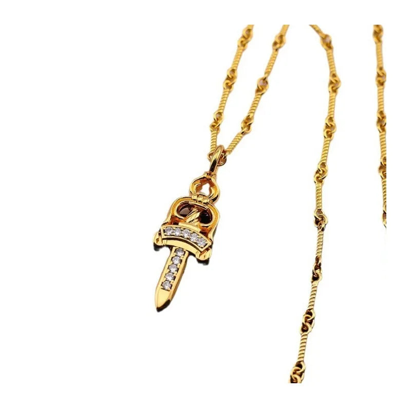 Rebel's Edge™ Gold Dagger Necklace