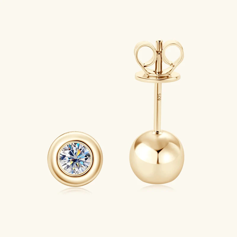 IceBoyDC: Everyday Elegance ✨ 3.5mm Certified Moissanite Studs (Gold or Silver)
