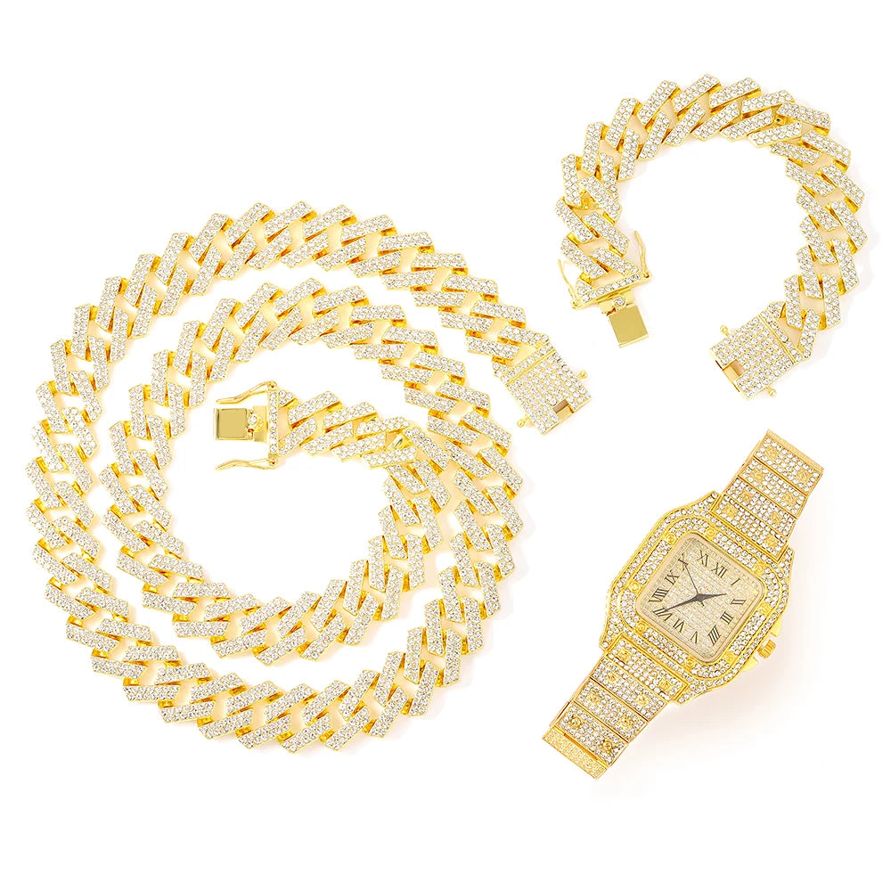 IceBoyDC: The 20mm Iced Drip - Cuban Link Chain Set