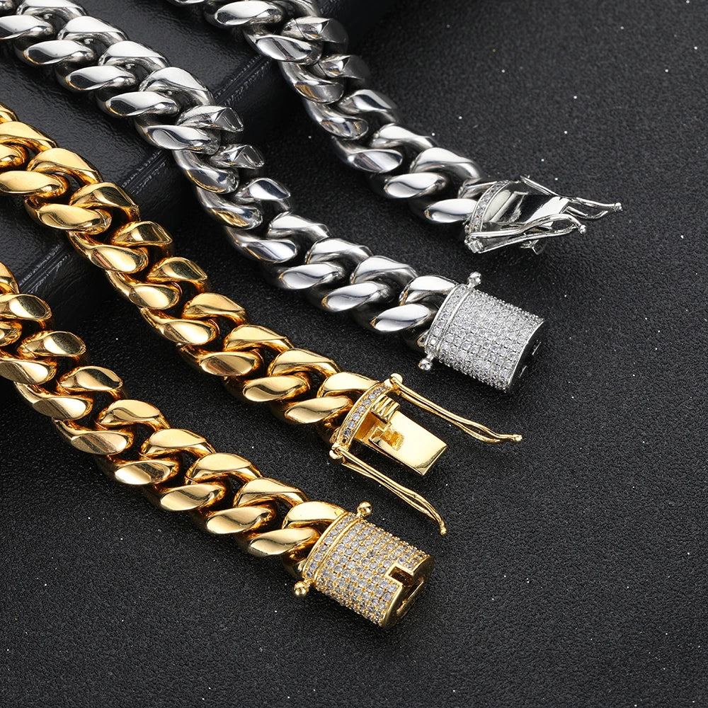 IceBoyDC Cuban Clutch Link Bracelet (w/ Iced Clasp)