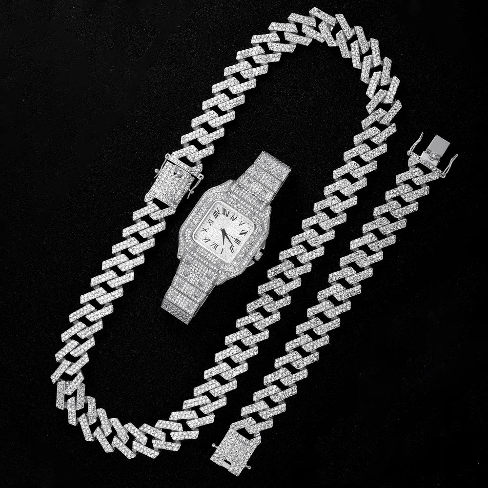 IceBoyDC: The 20mm Iced Drip - Cuban Link Chain Set