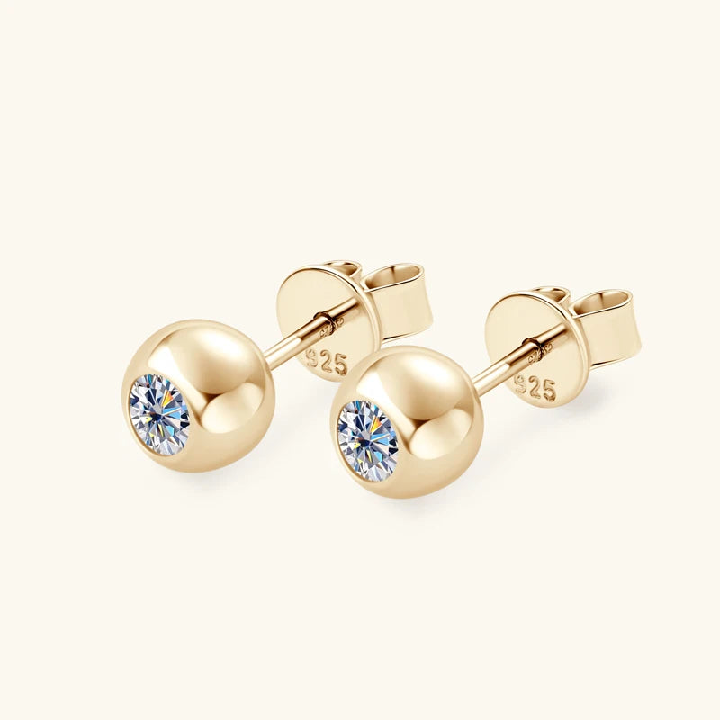 IceBoyDC: Everyday Elegance ✨ 3.5mm Certified Moissanite Studs (Gold or Silver)