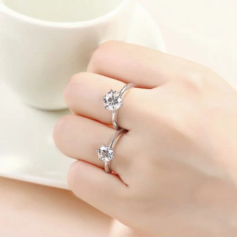 IceBoyDC: Forever Vows - 1-5CT Moissanite Engagement Ring (Sterling Silver)