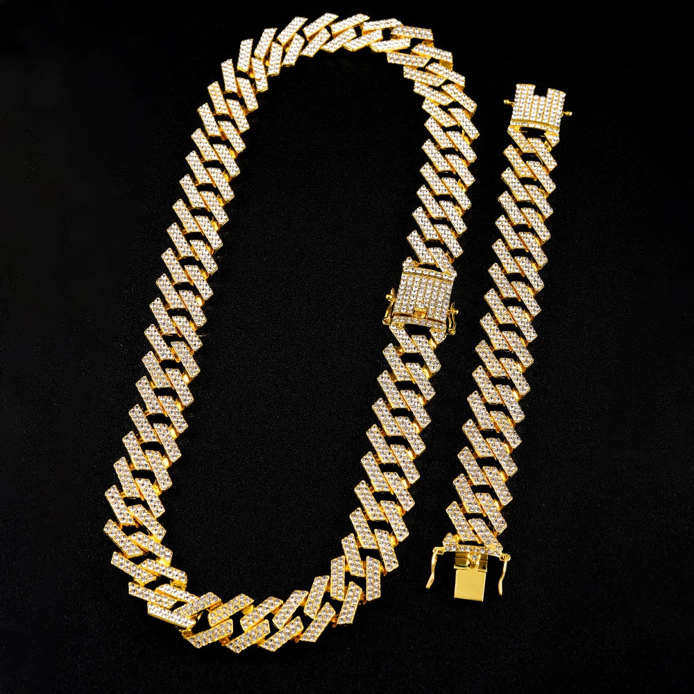 IceBoyDC: The 20mm Iced Drip - Cuban Link Chain Set
