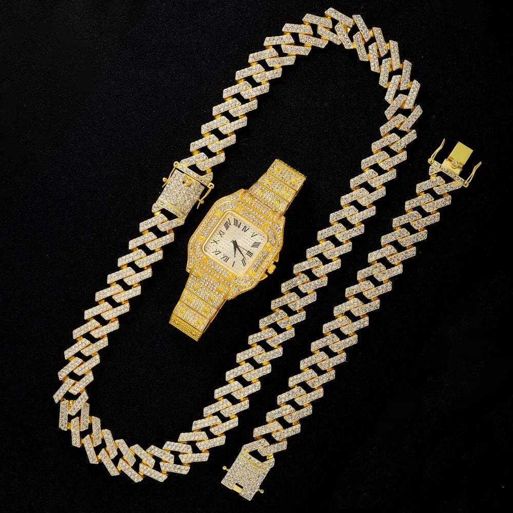 IceBoyDC: The 20mm Iced Drip - Cuban Link Chain Set