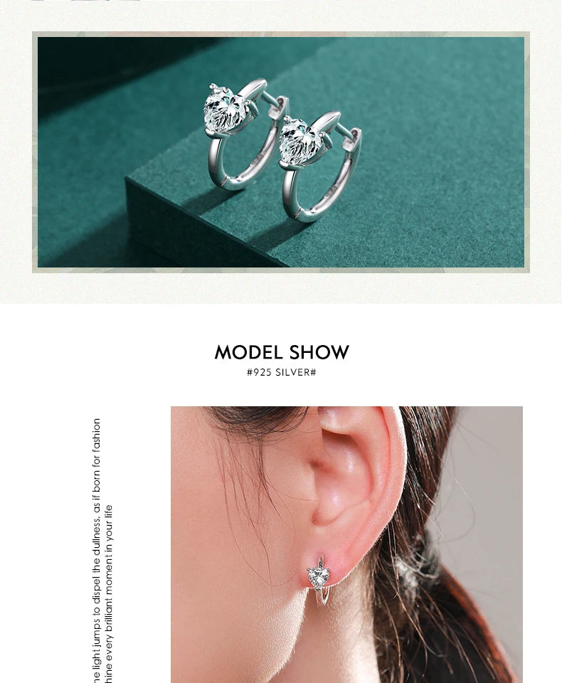 The IceBoyDC Romantic Heart Stud Hoops