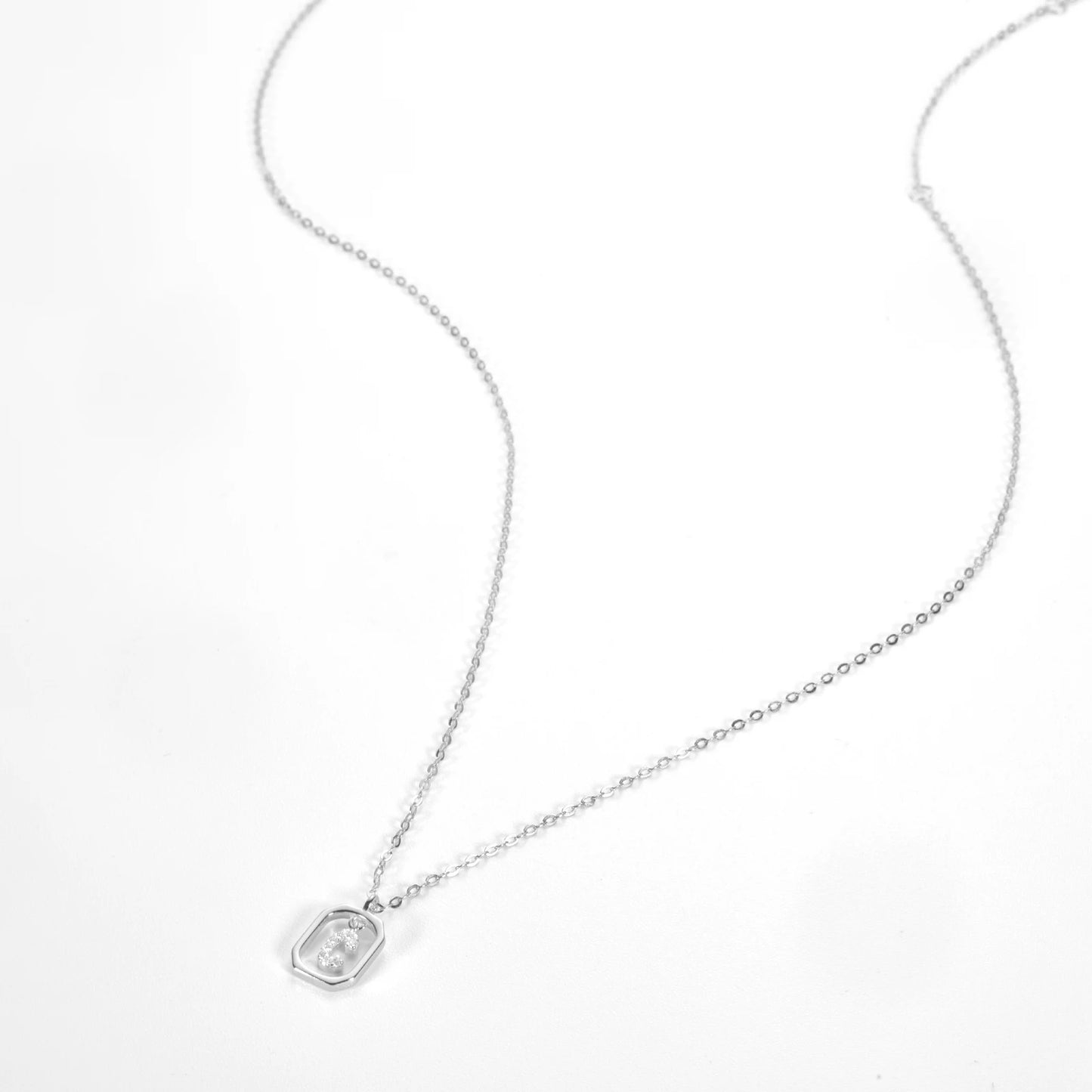IceBoyDC Gold Initial Necklace with Zirconia Pendant