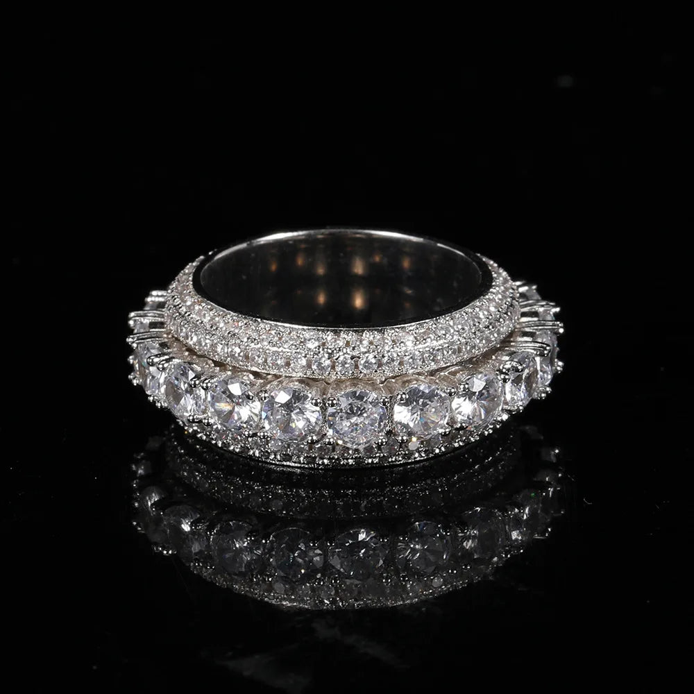 IceBoyDC: Zircon Encrusted Widget Rings (Gold & Silver)