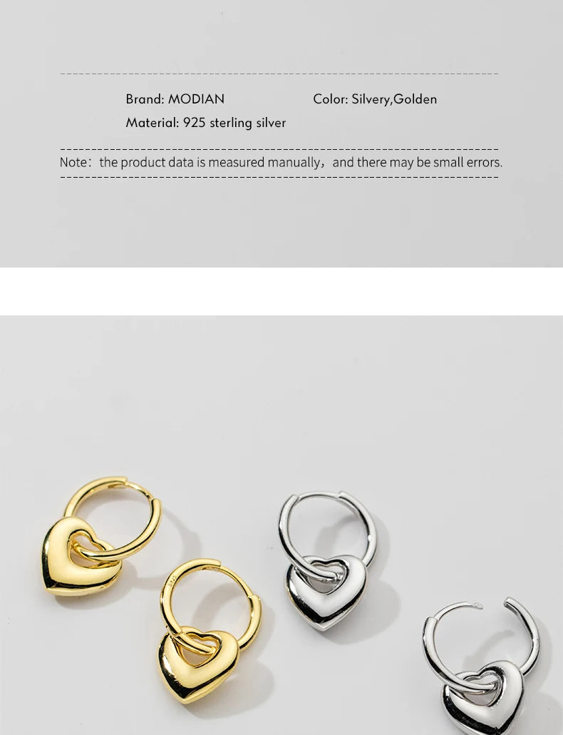 The Simple Dangling Hearts Earrings