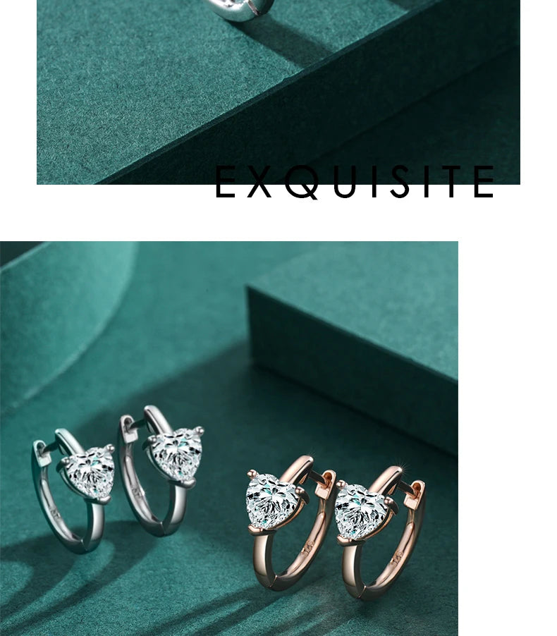 The IceBoyDC Romantic Heart Stud Hoops